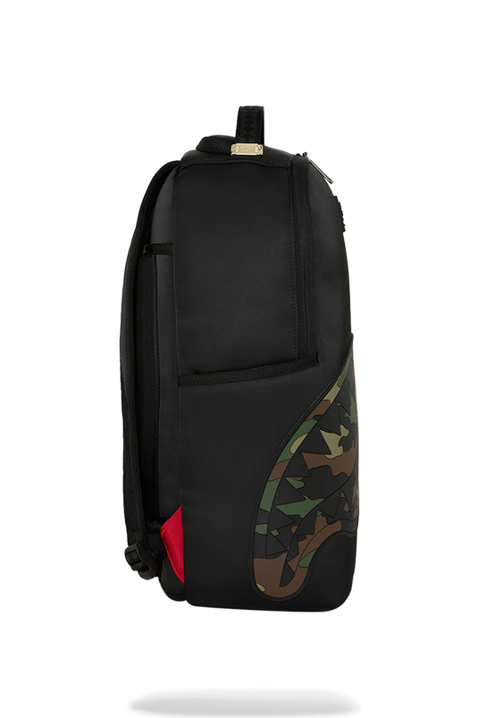 SPRAYGROUND MOCHILA SHARK CENTRAL BLACK NYLON CAMO EMBOSSED SHARK 910B9331NSZ