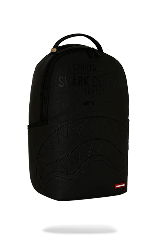 SPRAYGROUND MOCHILA SHARK CENTRAL EMBOSSED BLACK NYLON 910B9626NSZ