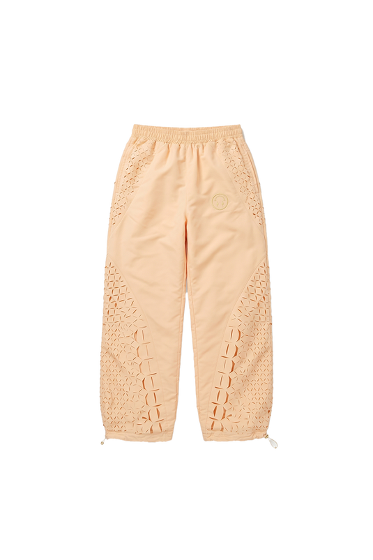 J BALVIN CROC LASER CUT TRACK PANTS YELLOW
