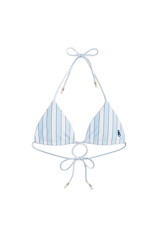 String Bikini  Blue Stripes