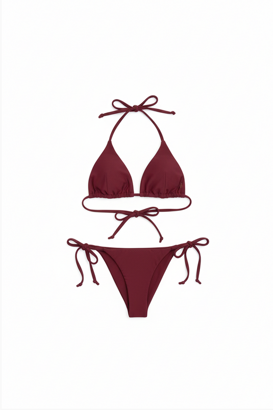 SCW STRING BIKINI BURGUNDY