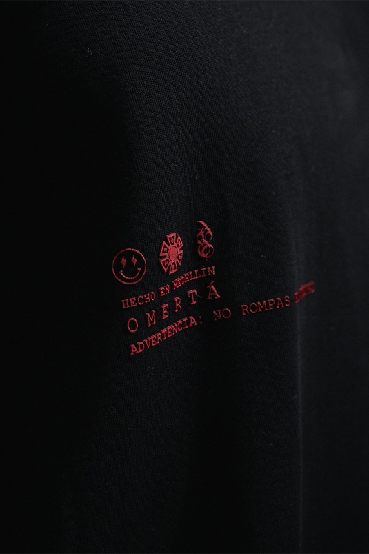 OMERTÁ PIN T-SHIRT BLACK