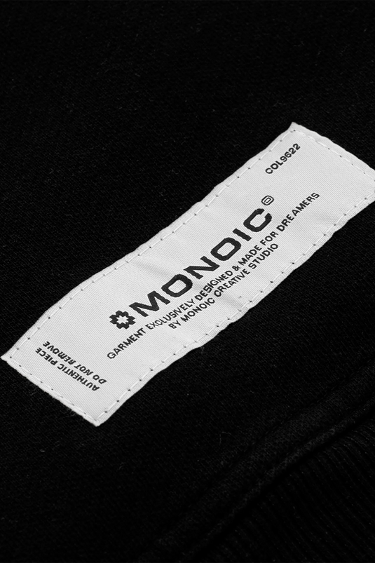 Zip Hoodie Oversized Básico V3 | Negro Oscuro