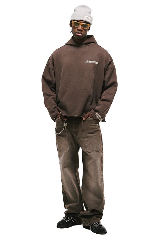 HOODIE COMPASS – CAFÉ DESGASTADO