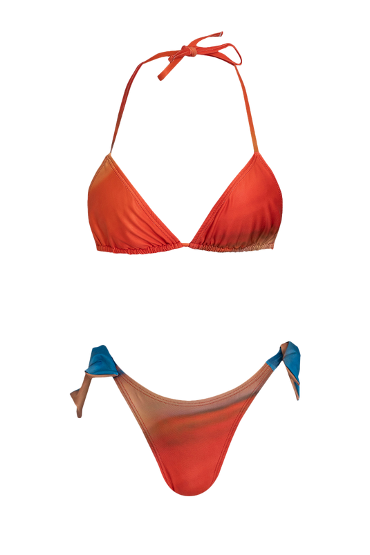 W.G Bikini Triangle Cup Panty Bows Red SBQ