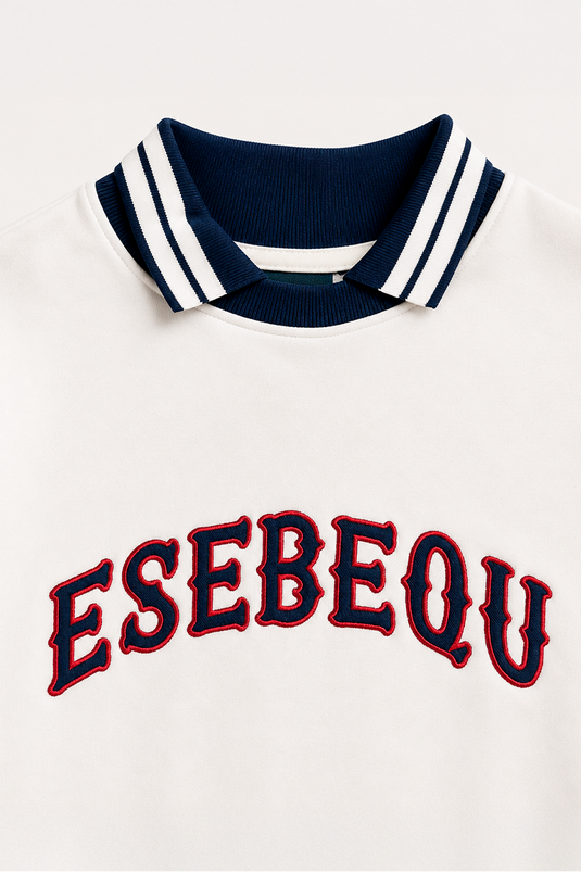 SBQ MA26 CREWNECK WITH LOGO IVORY