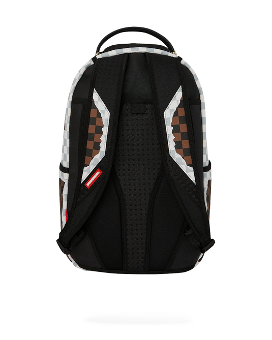 MOCHILA CREAM AND BROWN TEAR CHECK 910B8290NSZ