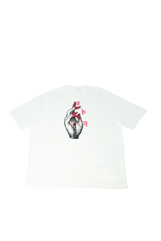 Wg Reg Tshirt Hand White SBQ