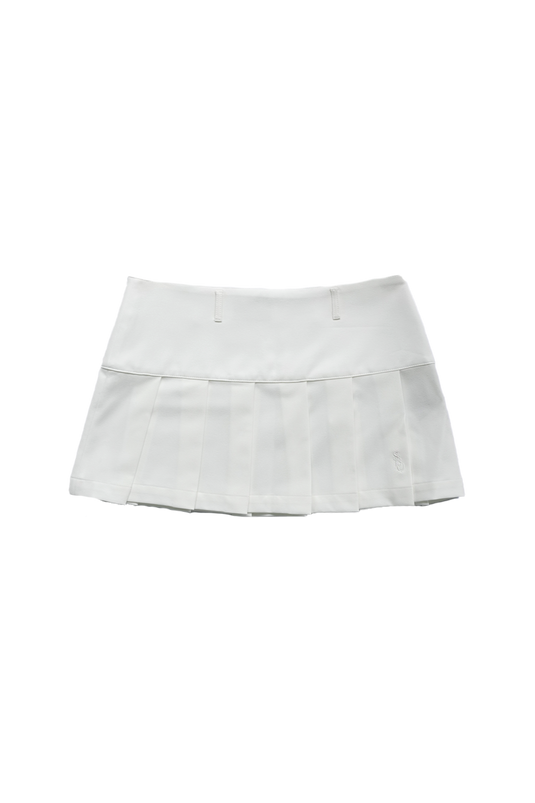 W.G Pleated Skirt White SBQ