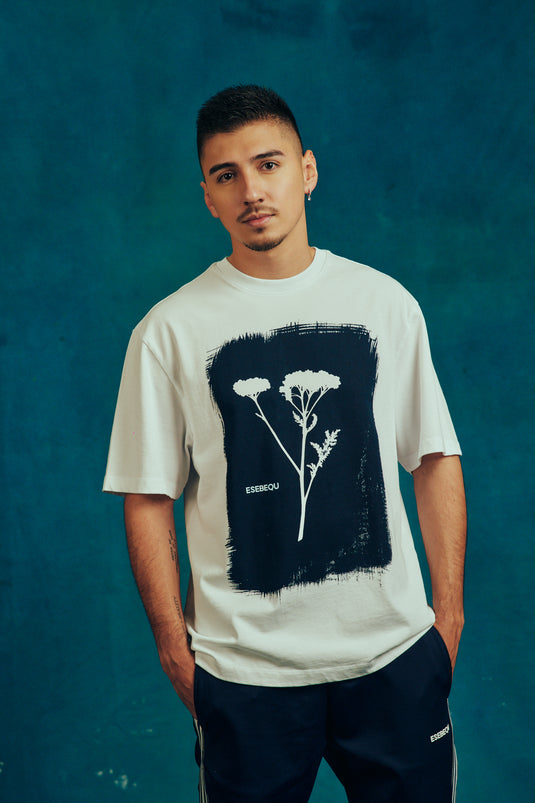 SBQ MA26 T-SHIRT FLOWER WHITE
