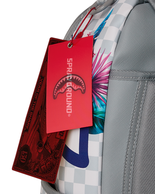 MOCHILA SPRAYGROUND CREAM FLOWERING JUNGLE SHARK