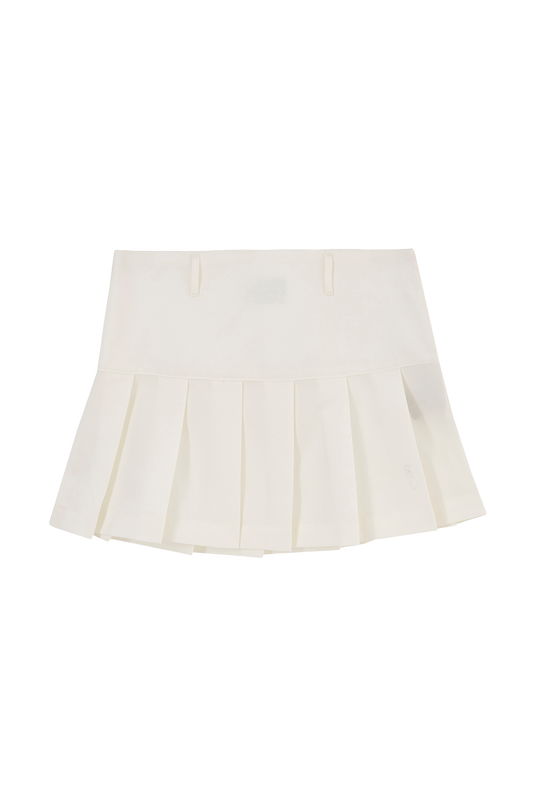 W.G Pleated Skirt White SBQ