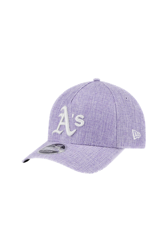 GORRA OAKLAND ATHLETICS MLB COTTON WEAVE 9FORTY AJUSTABLE MORADA NEW ERA