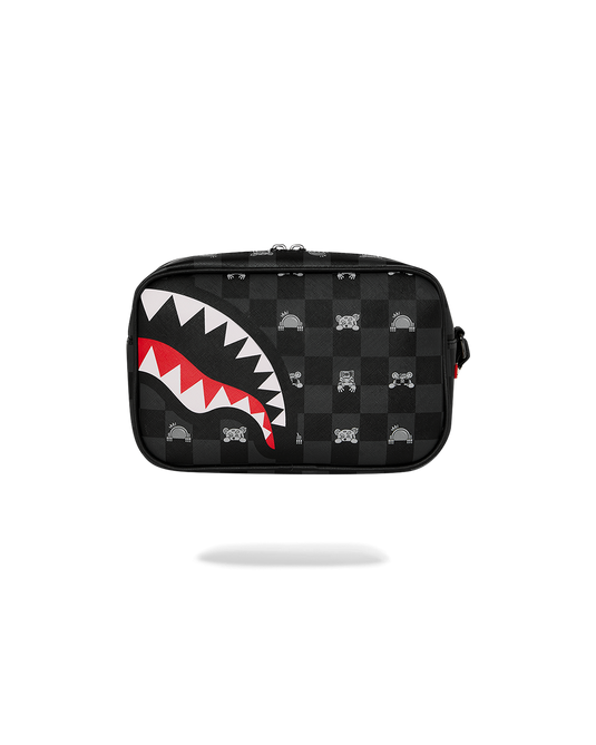 NECESER SPRAYGROUND GRAY PEEKING CHARACTER CHECK