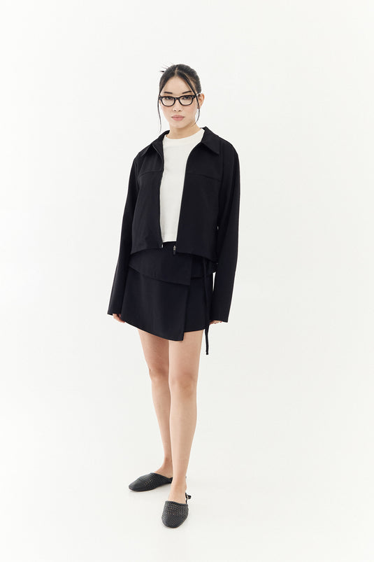 SBQ W SHIBUI KIHON BLACK JACKET