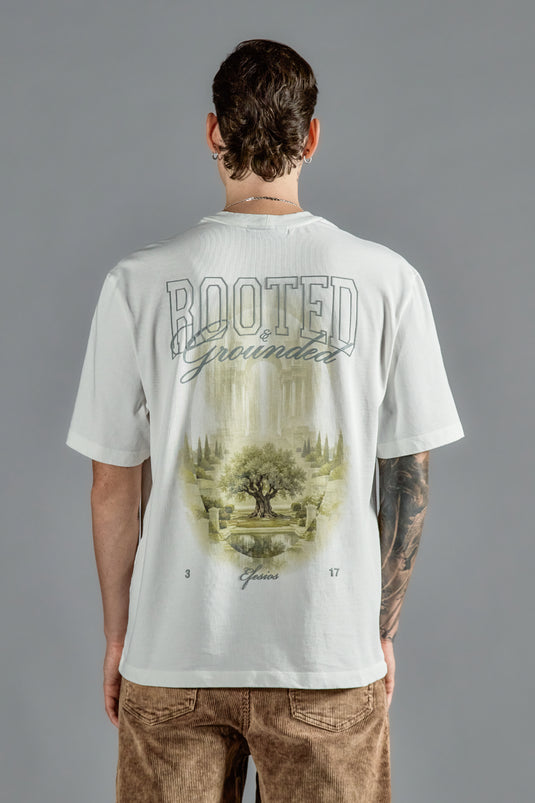 SBQ NC26M CREAM ROOTED T-SHIRT MEN
