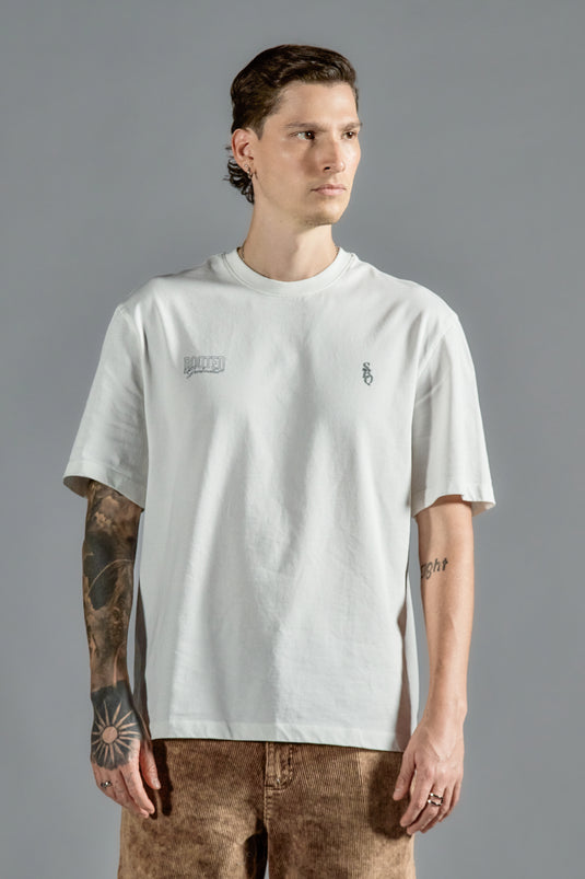 SBQ NC26M CREAM ROOTED T-SHIRT MEN