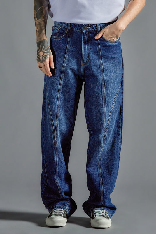 SBQ NC26M INDIGO CUT STREIGHT JEAN MEN