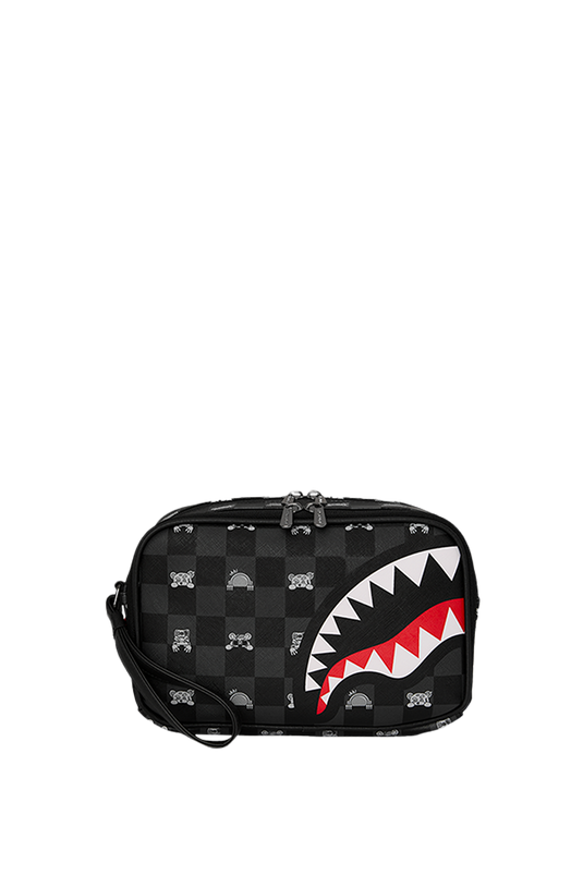 NECESER SPRAYGROUND GRAY PEEKING CHARACTER CHECK