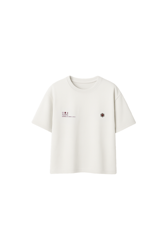 OMERTA PIN T-SHIRT IVORY