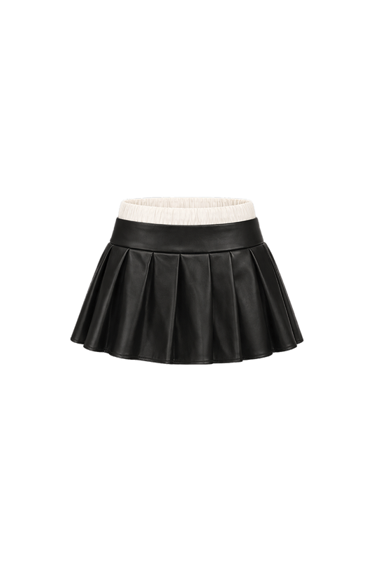 OMERTA MINI SKIRT BLACK
