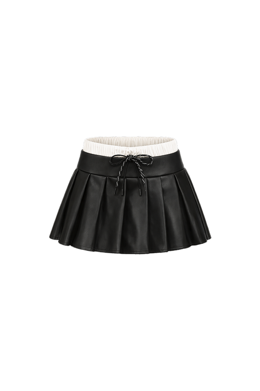 OMERTA MINI SKIRT BLACK