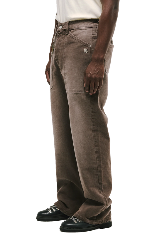 POCKET STRAIGHT PANTS | CAFÉ DESGASTADO