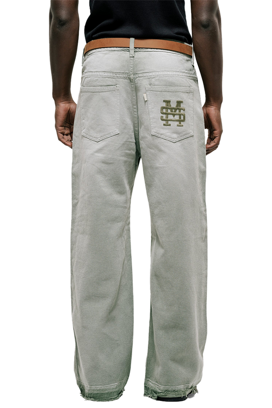 FLARED PANTS | VERDE OLIVA DESGASTADO