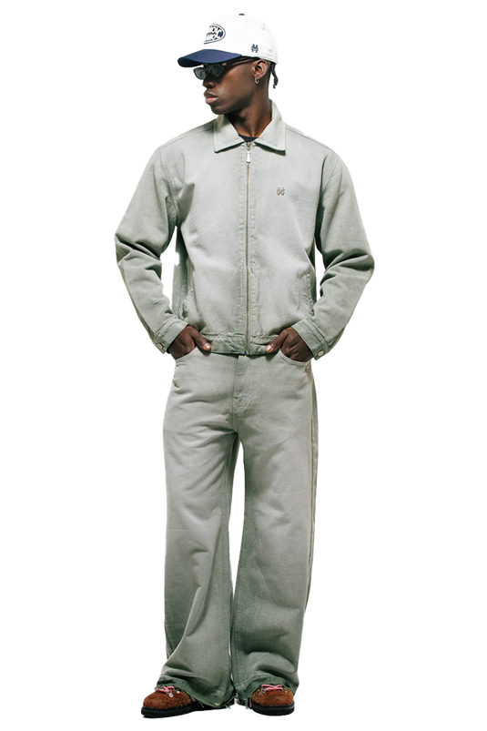 FLARED PANTS | VERDE OLIVA DESGASTADO