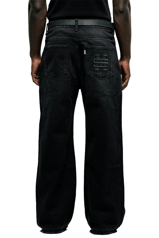 FLARED PANTS | NEGRO DESGASTADO