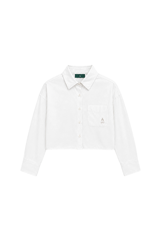 SBQ NC26W WHITE BOXY SHIRT WOMEN