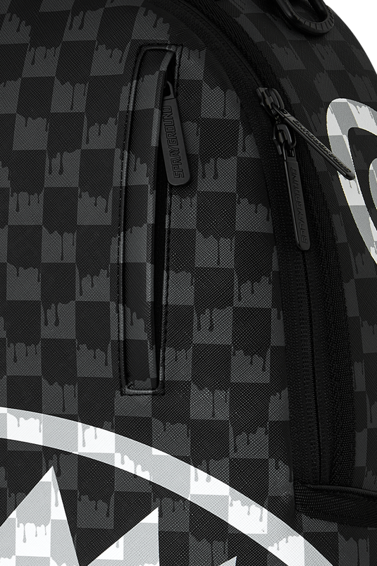 SPRAYGROUND MOCHILA BLACK AND WHITE DRIP CHECK SHARK 910B8553NSZ