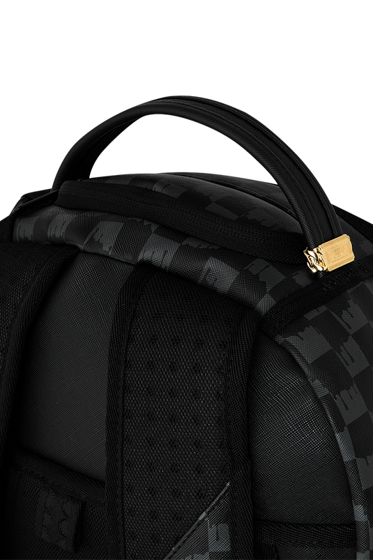 SPRAYGROUND MOCHILA BLACK AND WHITE DRIP CHECK SHARK 910B8553NSZ