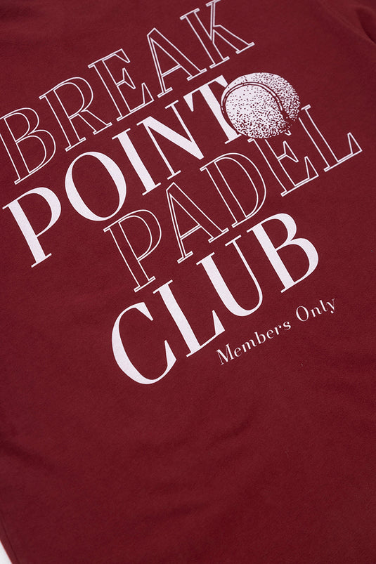 Wg Reg Tshirt Padel Club Red SBQ